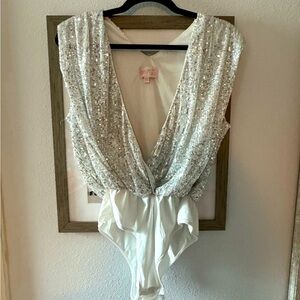 Sequin body suit